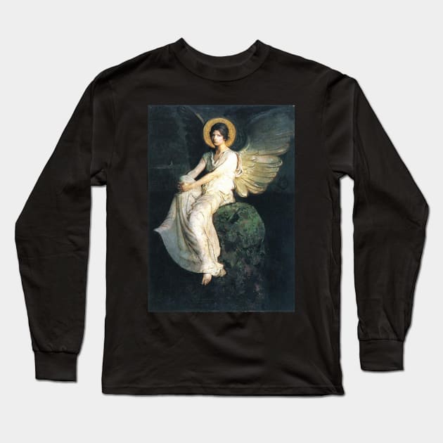 Angel Waiting Heaven Sent 108 Long Sleeve T-Shirt by hispanicworld